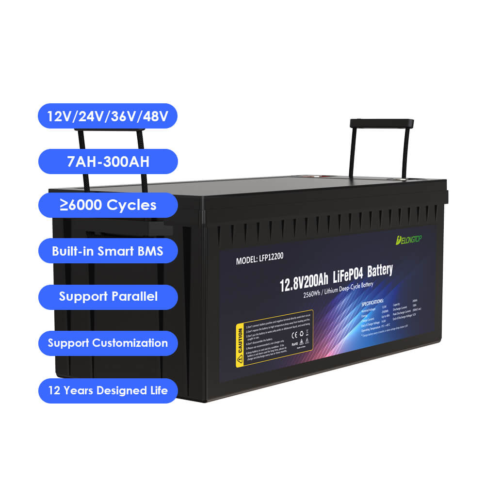Batterie 12V 200Ah Lifepo4 pour RV