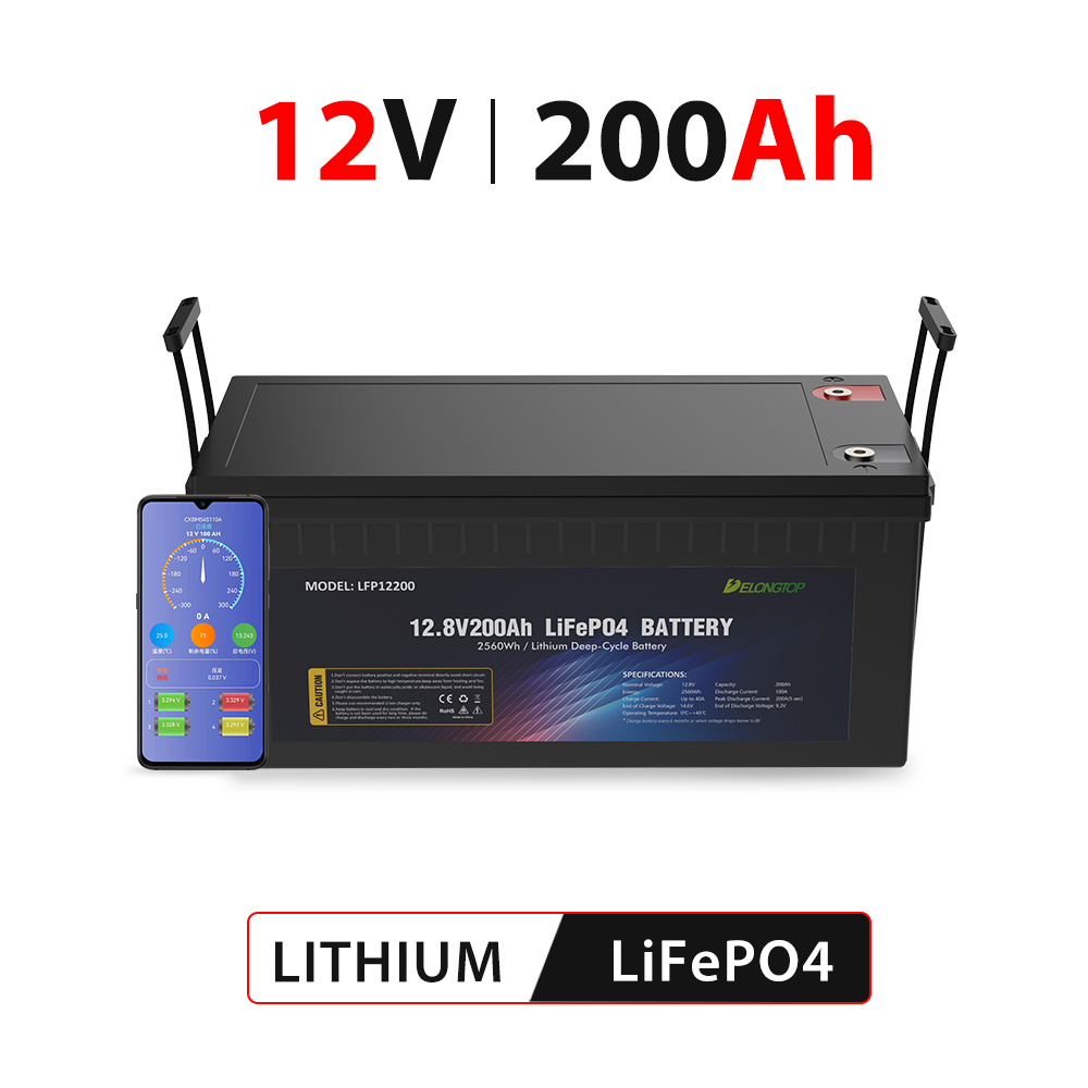12.8V 200Ah LiFePO4 Battery For RV DL-LFP-RP12200 - Delong 12.8V 200Ah LiFePO4 Battery For RV DL-LFP-RP12200 - Delong