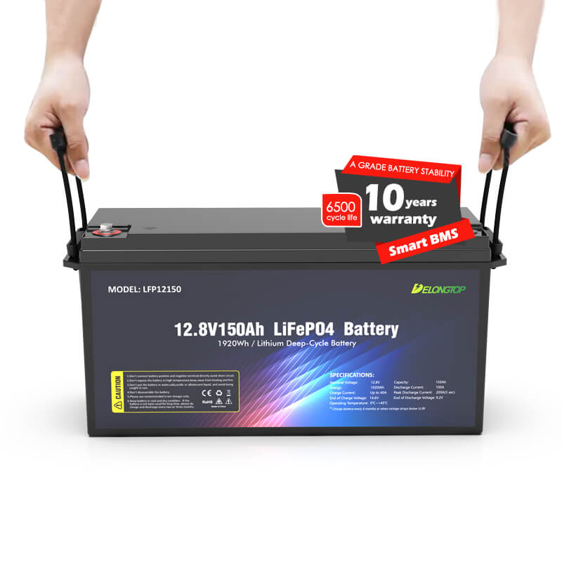 12.8V 150Ah Deep Cycle RV LiFePO4 Battery - Delong Energy