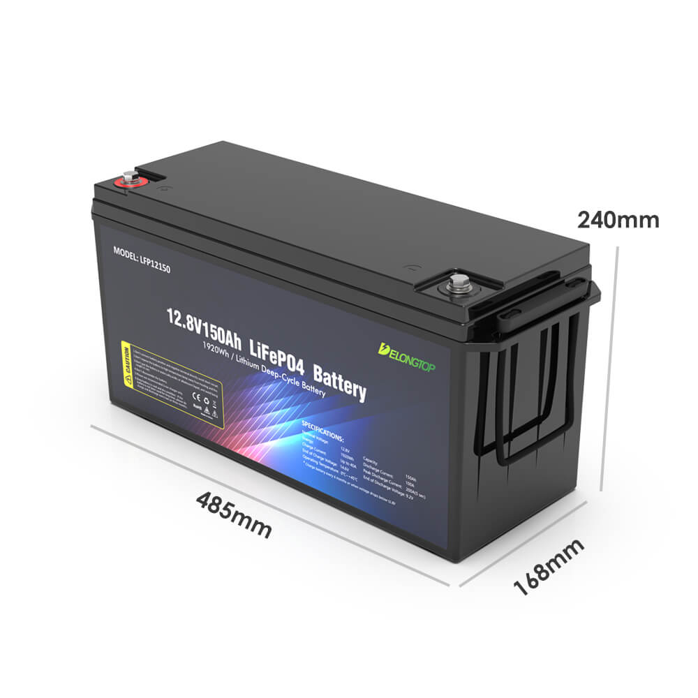 12.8V 150Ah LiFePO4 Taille de la batterie