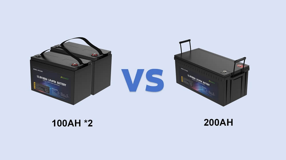 2 100ah Batteries vs 1 200ah Battery, How to Choose? - Delong Energy