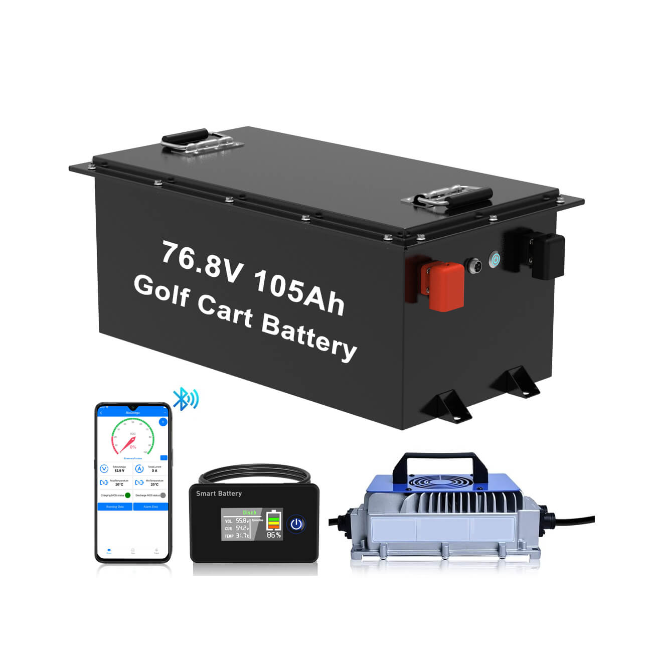 72V 105Ah Lithium Battery For Golf Cart Delong - Delong Energy