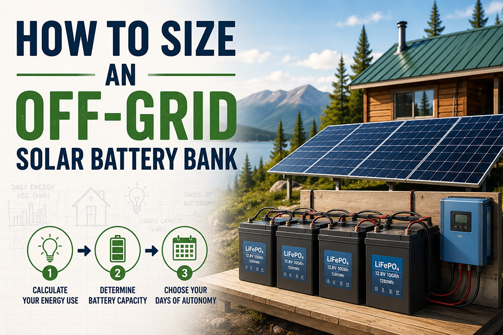 How to Size an Off-Grid Solar Battery Bank: A Step-by-Step Engineering ...